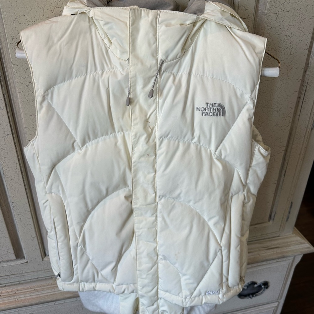 The North Face Off-White Puffer Vest
